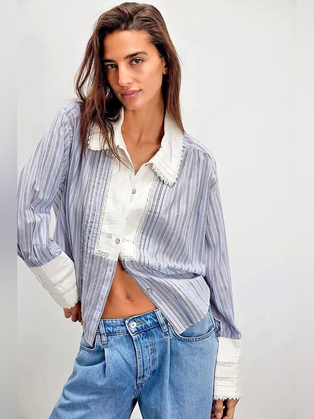 NWT Free People We The Free Forever Love Stripe Top